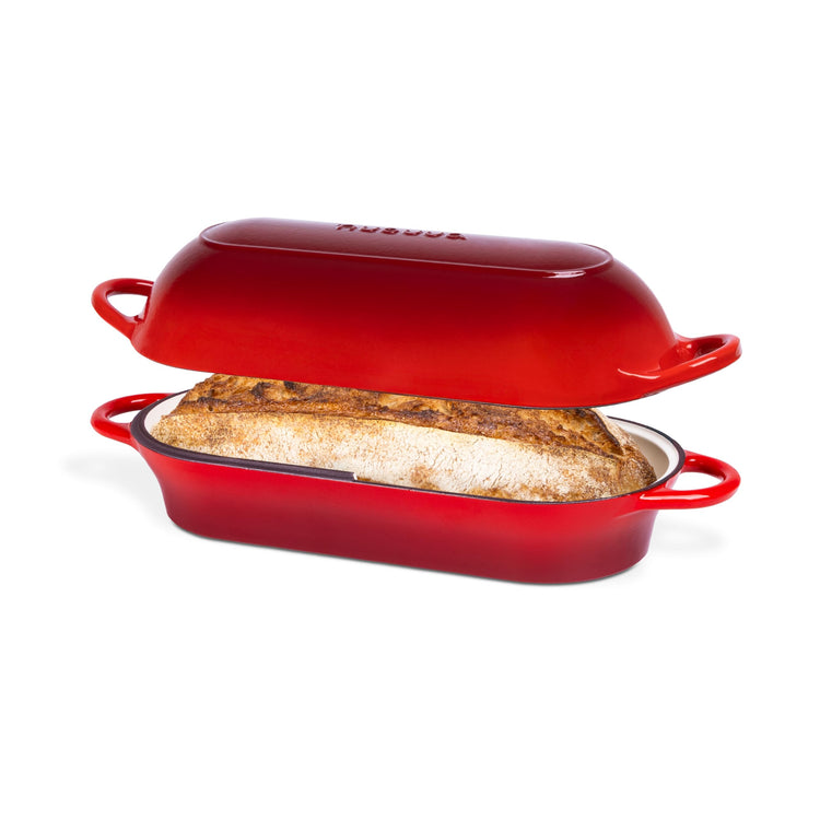 Enamelled Cast Iron Bread Loaf Pot