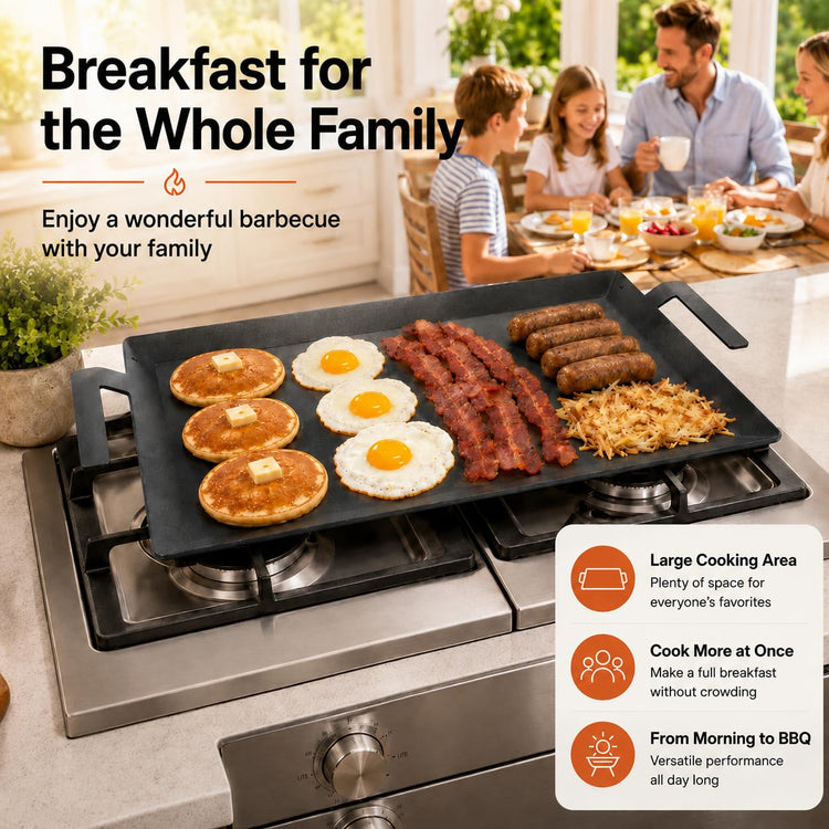 24" x 10" Carbon Steel Griddle