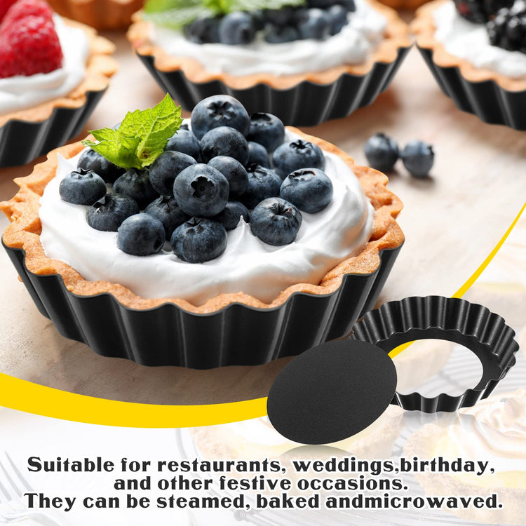 16 Pcs Mini Tart Pans for Baking