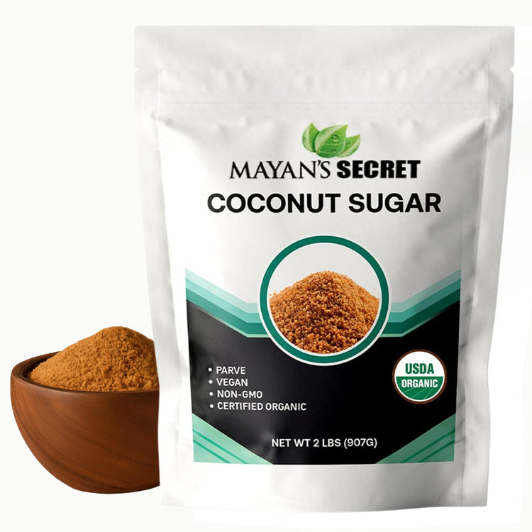 2 lbs USDA Certified Brown Coconut Sugar Organic for Baking (32 Ounce)