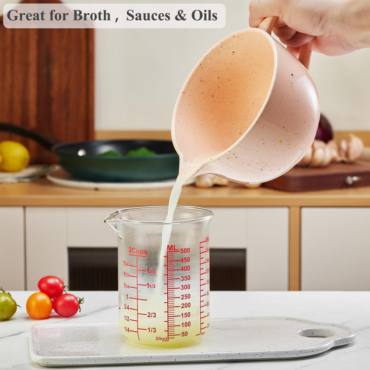 High Borosilicate Glass Measuring Cup