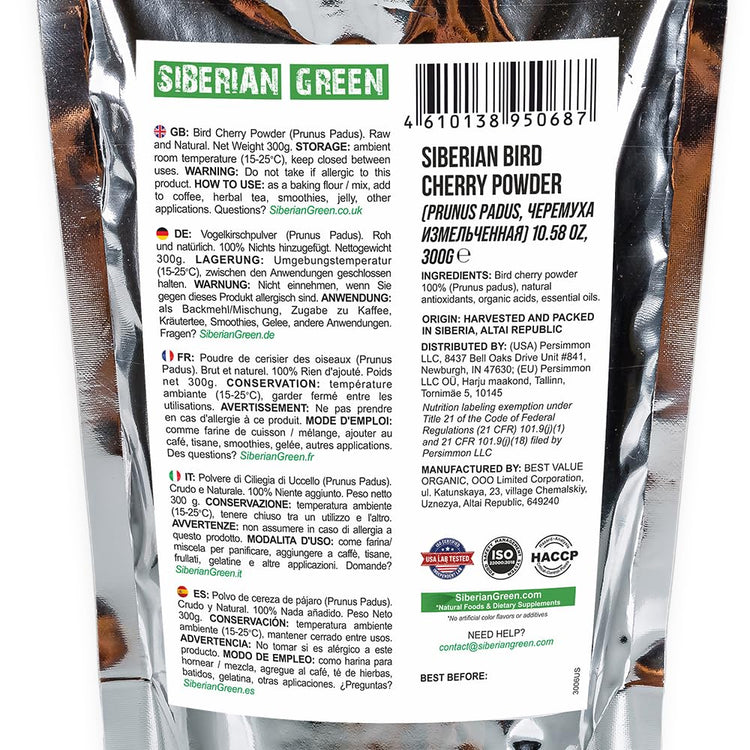 Authentic Siberian Bird Cherry Powder (10.5822 Ounce)