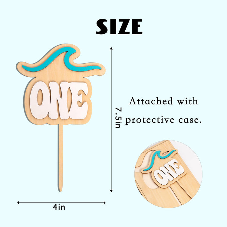 Ocean Wave Cake Topper for 1st Birthday