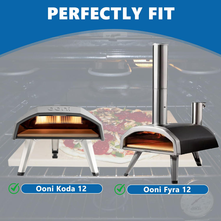 Cordierite Pizza Stone for Ooni Koda & Fyra 12 Pizza Oven Replacement Stone
