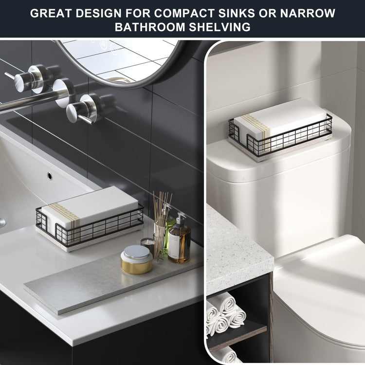 Guest Towel Holder Tray for Bathroom