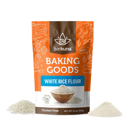 LiveKuna - White Rice Flour, Superfine White Rice Flour, Alternative for Brown Rice Flour, Thai Rice Flour, and Sweet Rice Flour - Nestoria