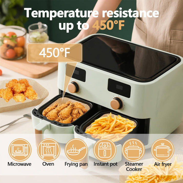 150 Pack 8.6x5.5" Air Fryer Liners