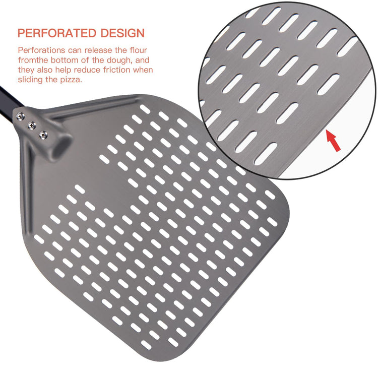 12 x 15 Inch Rectangular Aluminum Pizza Peel
