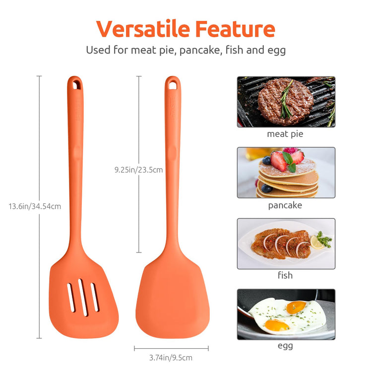 Silicone Turner Spatula Set of 2 (2 Count)