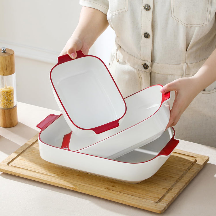 Ceramic Casserole Dishes Set of 3 (3 Count)