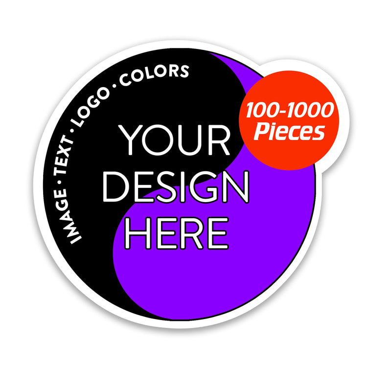 Custom Vinyl Stickers Your Image (100 Count)