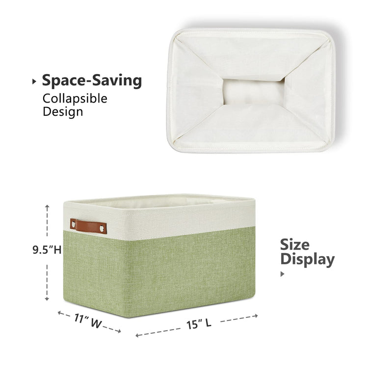Fabric Storage Bins for Laundry (3 Count)