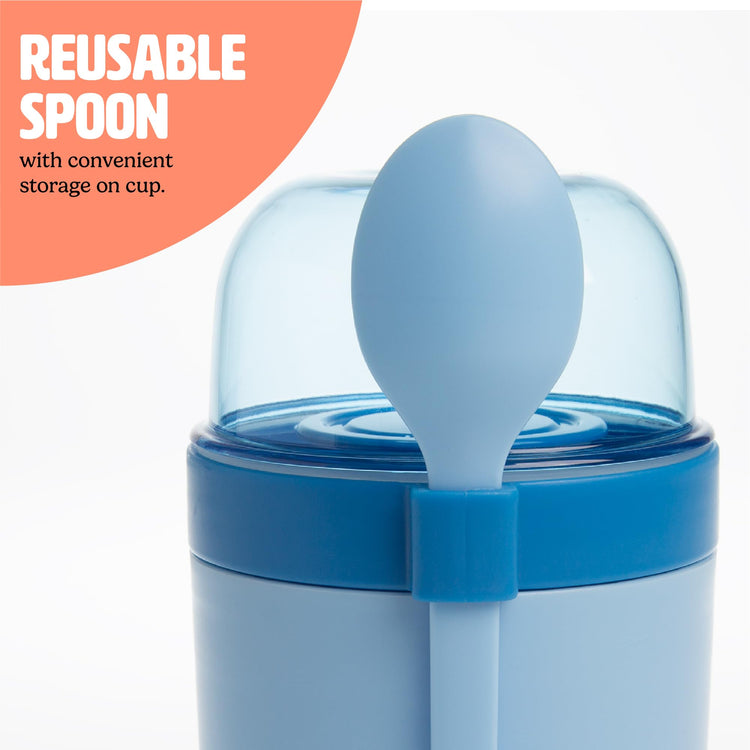 Travel Snack Cups with Spoons (2 Count)