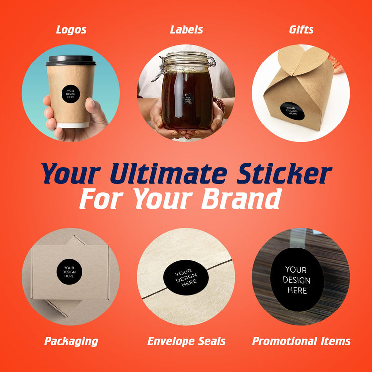 Custom Vinyl Stickers Your Image (100 Count)