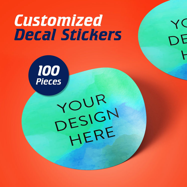 100 Custom Vinyl Stickers (100 Count)