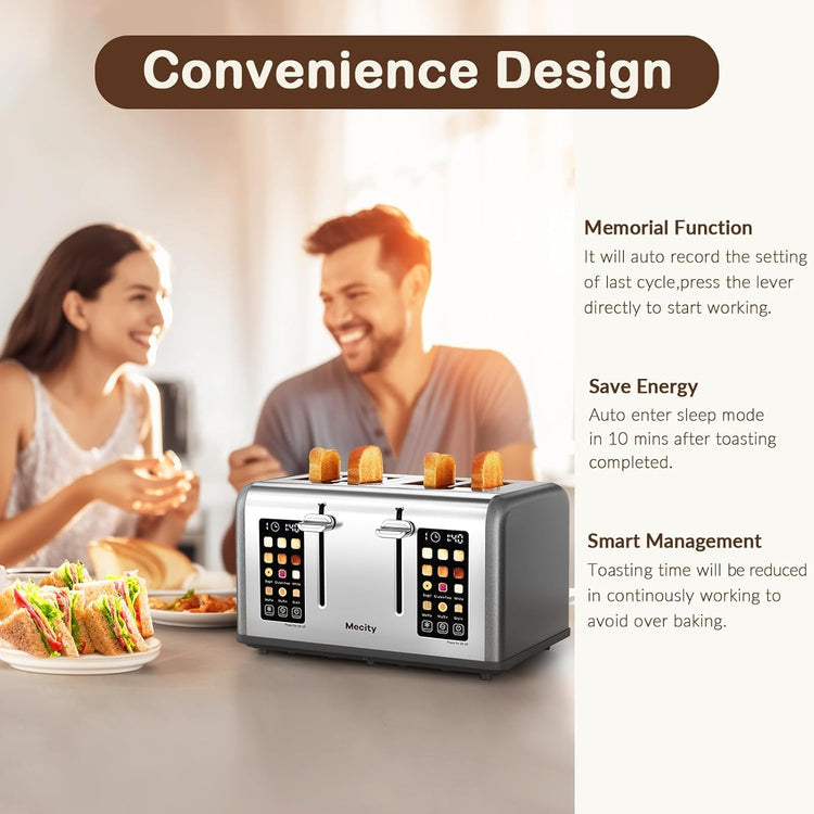 4 Slice Toaster with Touch Screen Control