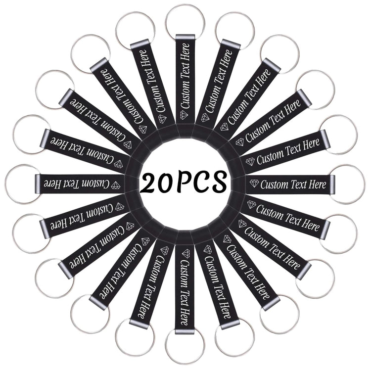 20PCS Personalized Bottle Opener Keychain Bulk Custom Beer Bottle Opener with Logo Text Engraved Wedding Bottle Opener Favors Customized Gifts for Guests Baby Shower Birthday Party