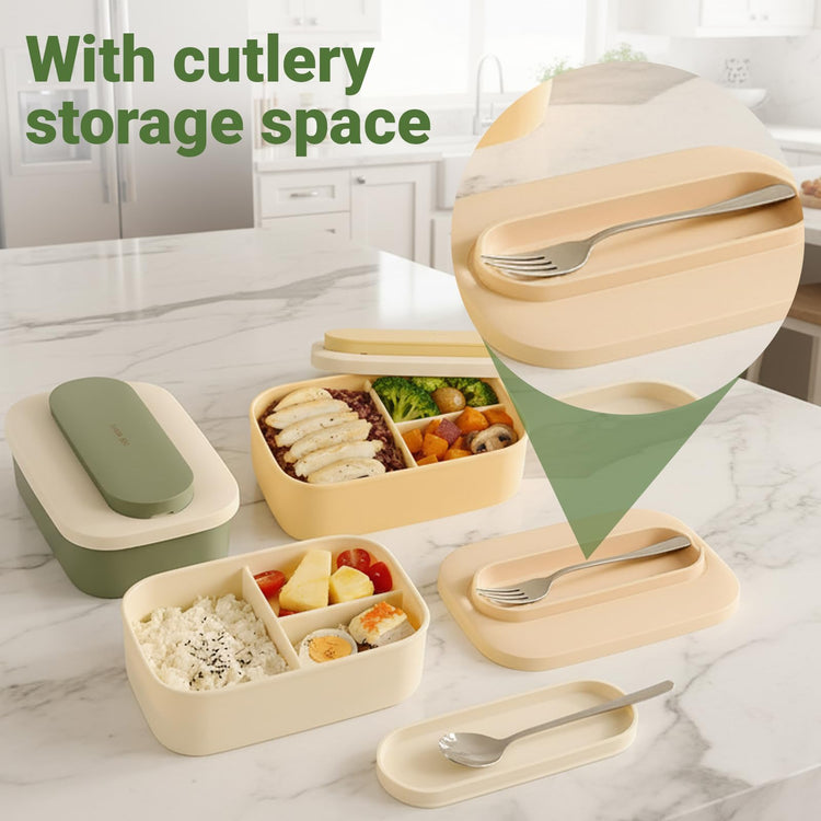 Silicone Bento Box Lunch Box for Adults