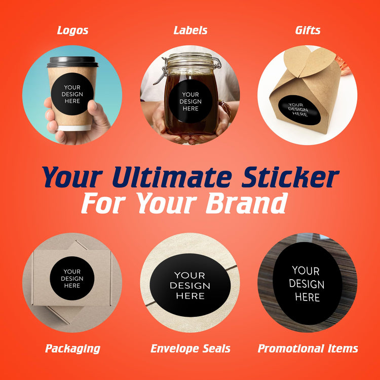 Custom Vinyl Stickers Your Image (100 Count)