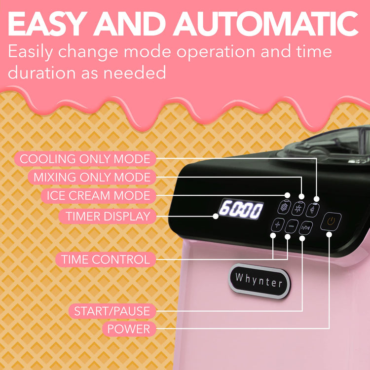Ice Cream Maker with Compressor
