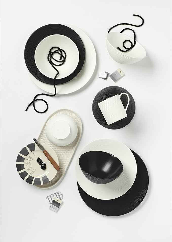 Lenox 895250 Lx Collective Black 12-Piece Set, White