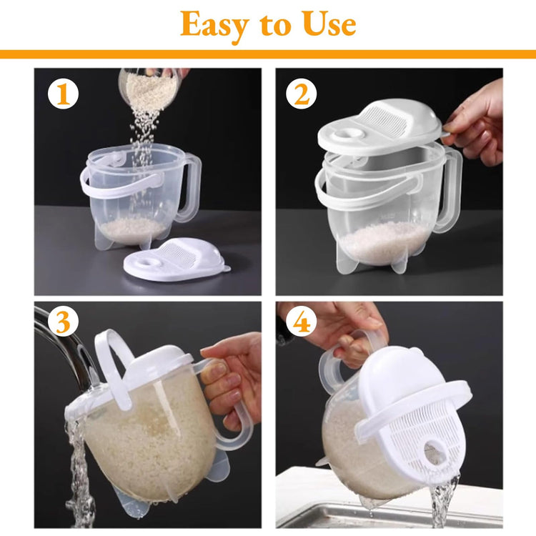 Rice Washer Strainer Bowl