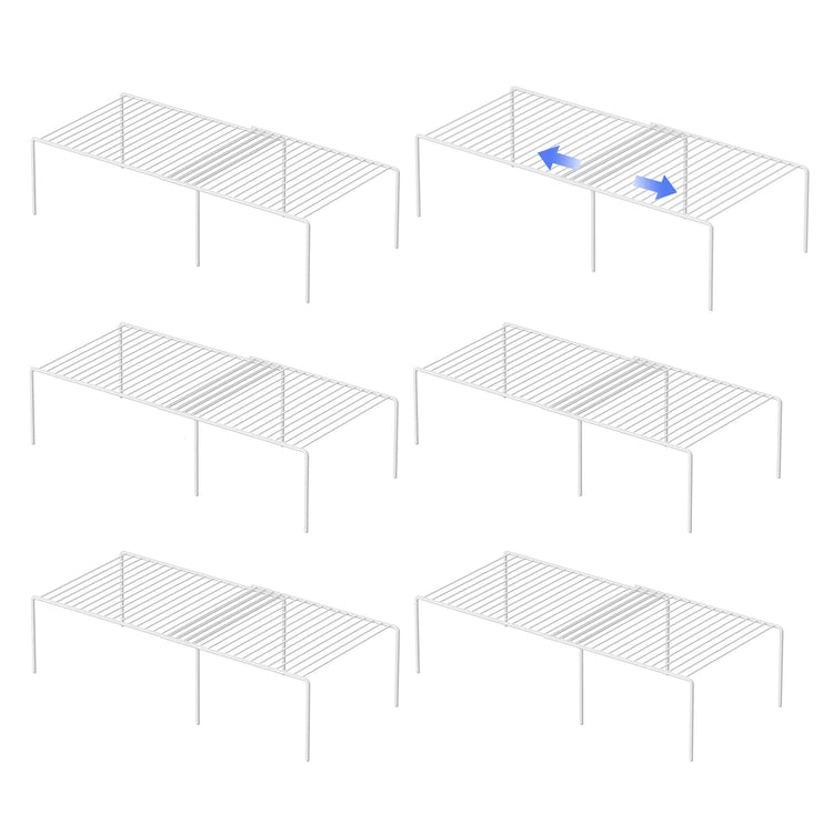 Cabinet Storage Shelf Rack (6 Count)