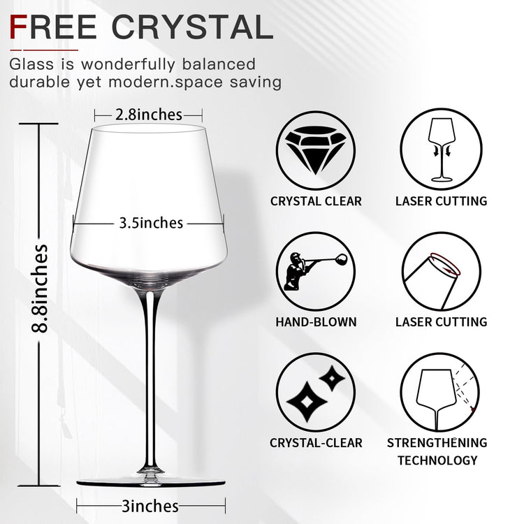 Red Wine Glasses Set of 4 (4 Count)
