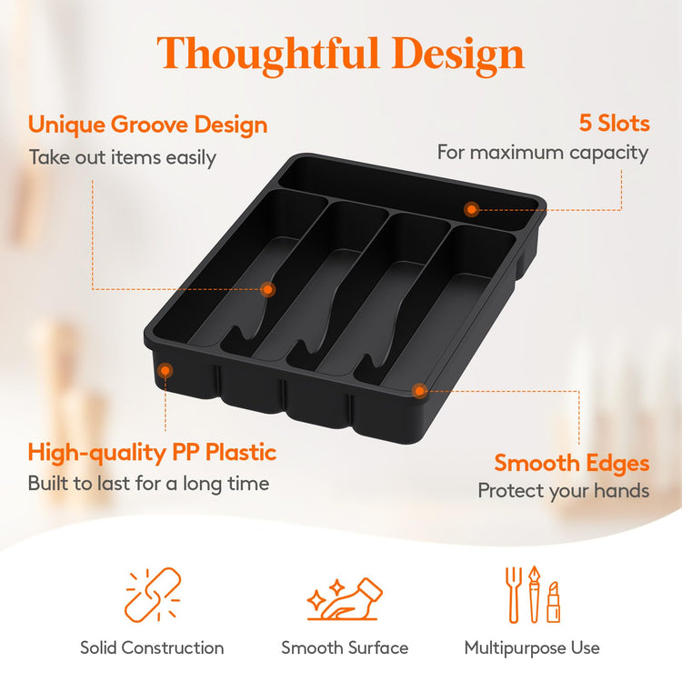 Silverware Drawer Organizer Tray