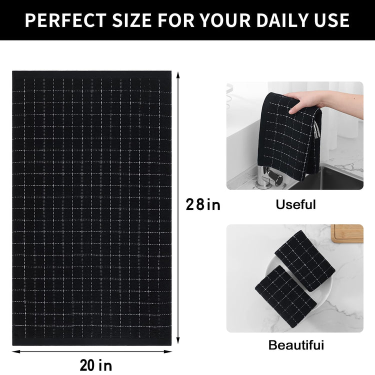 100% Cotton Terry Kitchen Towels (4 Count)