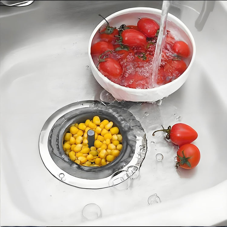 2 Pack Kitchen Sink Drain Strainer Silicone Stainless (2 Count)