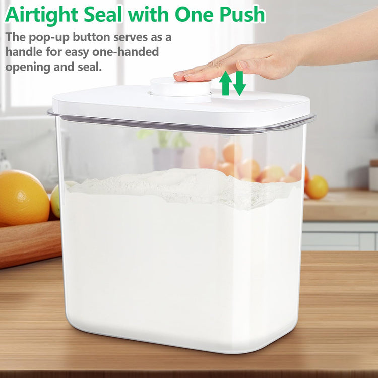 Airtight Rice Container 25 Lbs with Handle and Cup