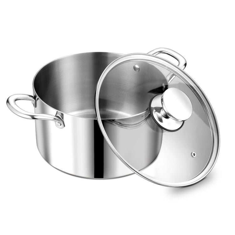 5 Quart Tri Ply Stainless Steel Stock Pot