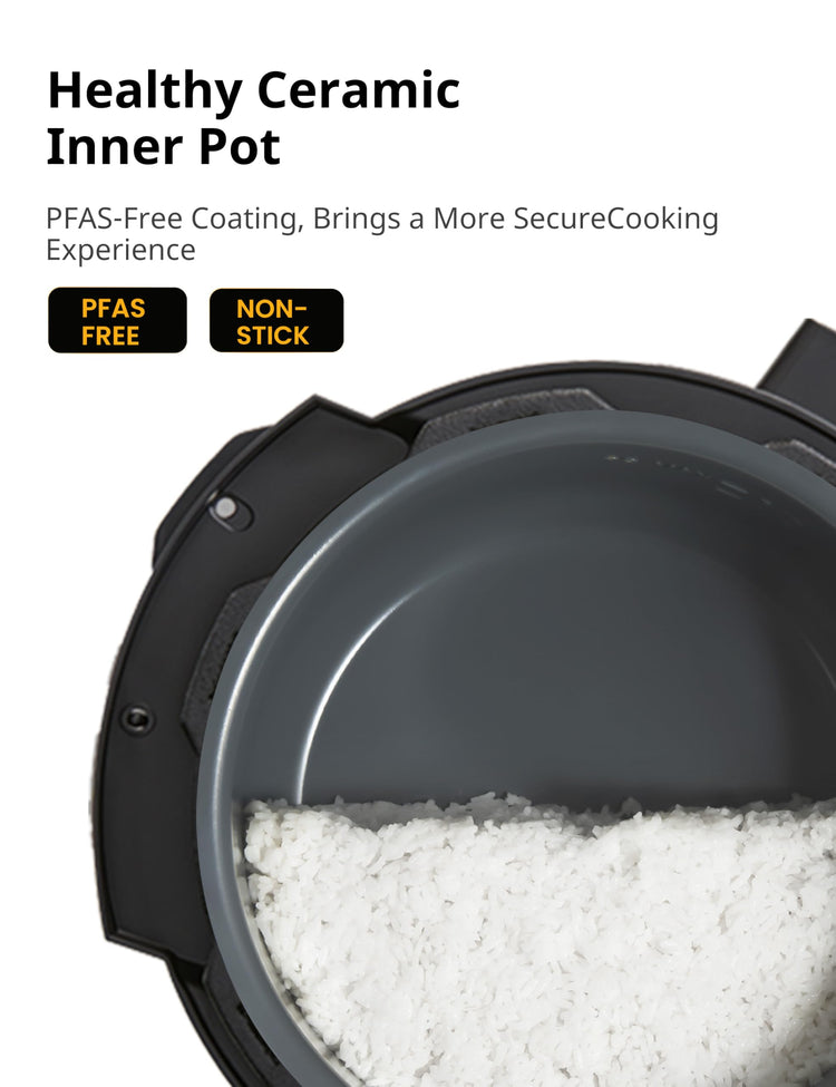 COMFEE’ Pressure Cooker 6 Quart with 13 Cooking Functions