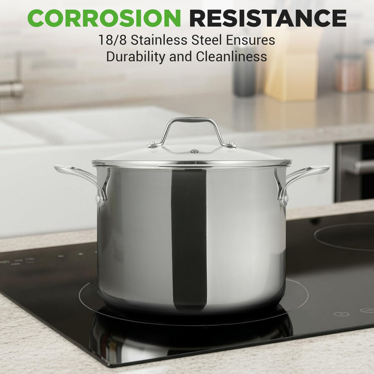 8 Quart Stainless Steel Stock Pot