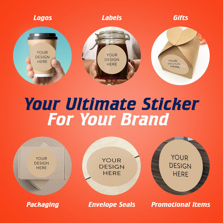 Custom Vinyl Stickers Your Image (100 Count)