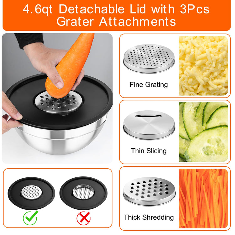 Mixing Bowls with Lids (5 Count)