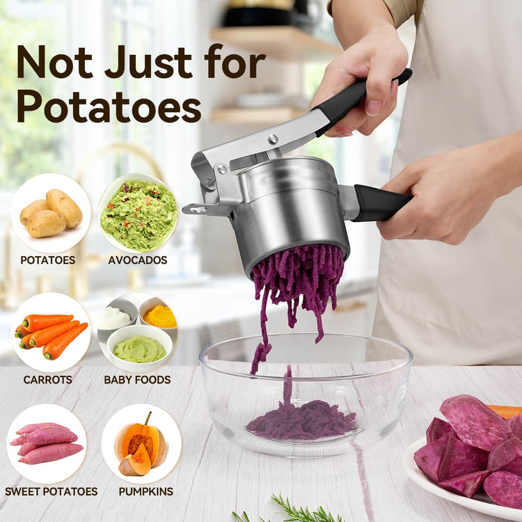 Potato Ricer Stainless Steel Potato Masher Anti
