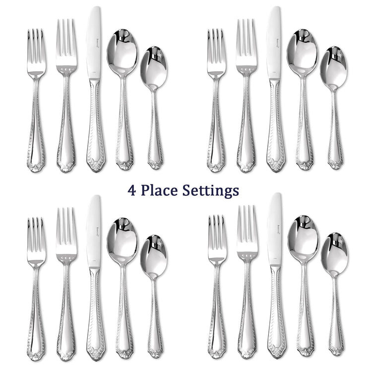 18 10 Silverware Set for 4 (79.99 Count)
