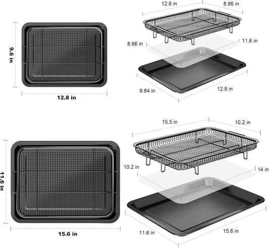 Oven Air Fryer Basket and Tray (6 Count)