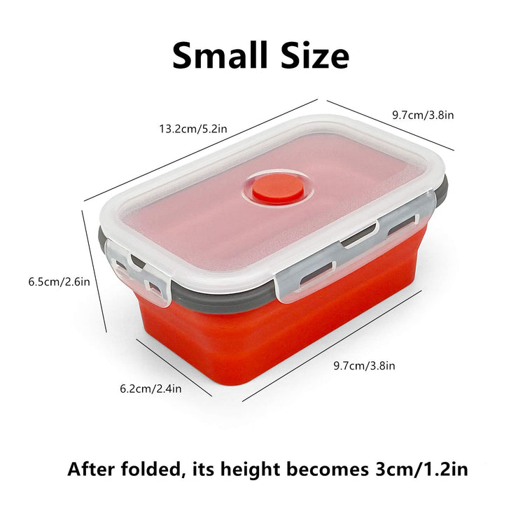 3piece Collapsible Food Storage Containers with Lids (3 Count)