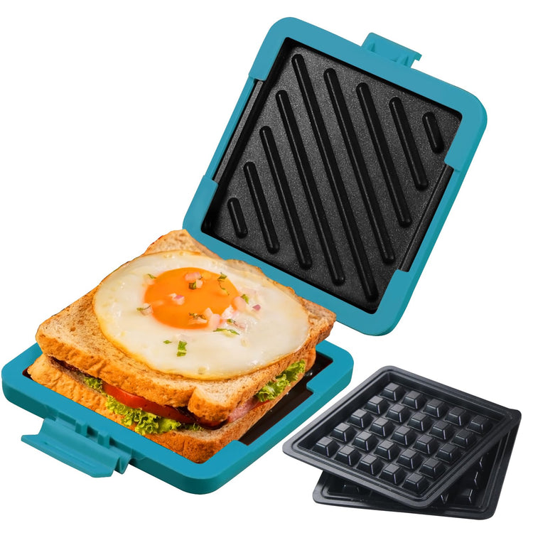 2-in-1 Microwave Sandwich Maker & Waffle Maker, Microwave Grill