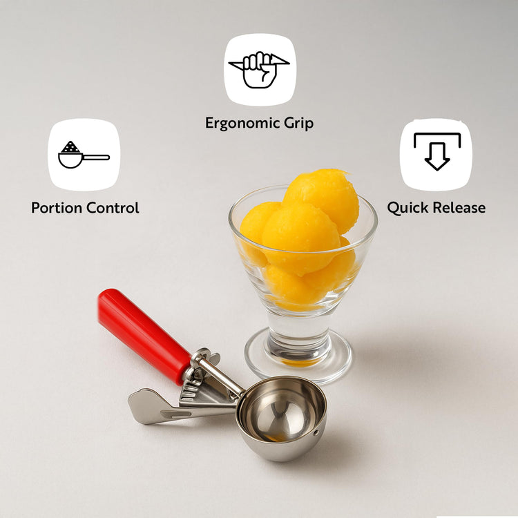 Met Lux 8 Ounce Portion Scoop 1 Durable Disher Scoop