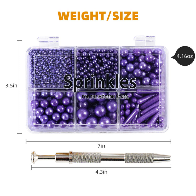 Purple Mix Sugar Sprinkles (4.16 Ounce)