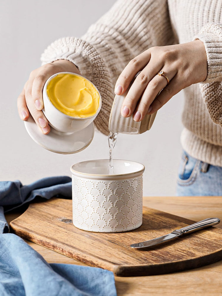 Butter Crock Butter Dish with Lid