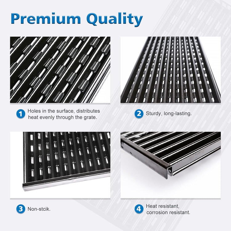 Grill Grates for CharBroil Performance Tru-Infrared 2 Burner 463633316 463672016 463672219 463370719 463672216 Gas Grills, Replacement Parts for CharBroil G460-0500-W1 Porcelain-Enameled Emitter Plate