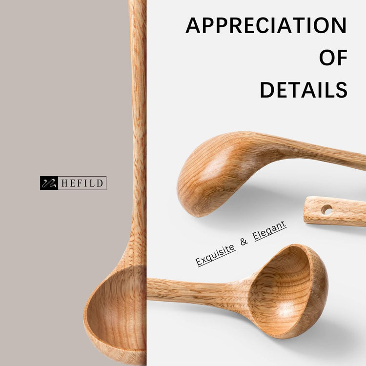 Wooden Soup Ladle for Cooking