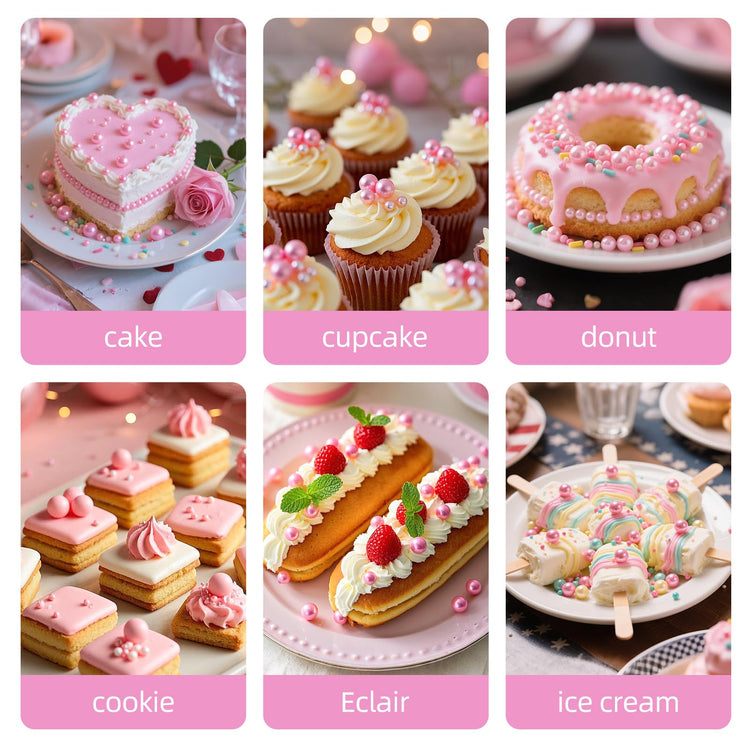 Pink Pearl Sprinkles for Cake Decorating (4.6 Ounce)