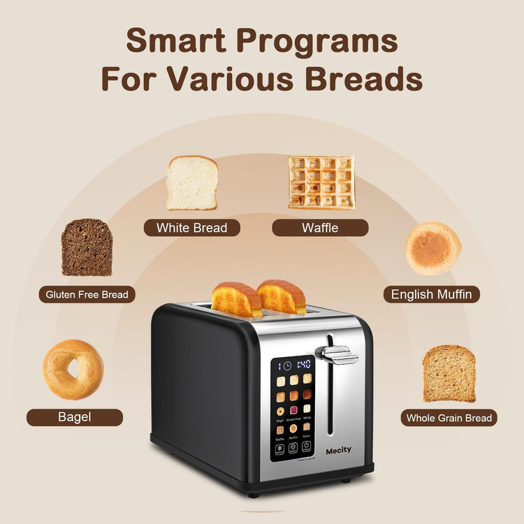 2 Slice Touch Screen Toaster
