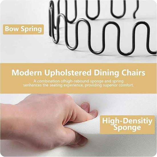 Gold Velvet Dining Chairs Set of 6, Kitchen & Dining Room Chairs, Tufted Upholstered Dining Room Chair, Back Ring Pull Trim, Golden Stainless Steel Legs, Gold